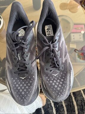 Hoka black Knit Running Shoes Clifton 9